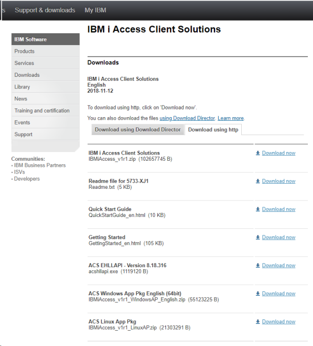 ibm client access 7.1 update is required